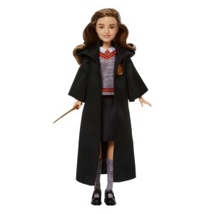 Hermione Granger Fashion Doll in Movie-inspired Hogwarts Uniform With Wand Accessory