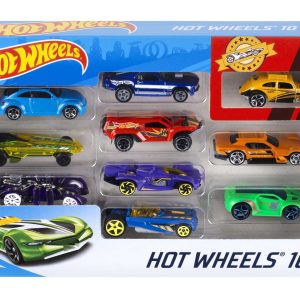 Hot Wheels Die Cast Basics Vehículo de Juguete Paquete de 10 Autos
